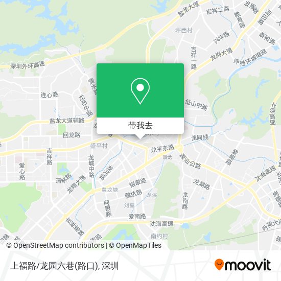 上福路/龙园六巷(路口)地图