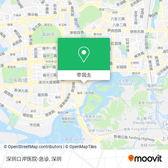 深圳口岸医院-急诊地图