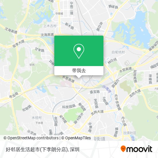 好邻居生活超市(下李朗分店)地图
