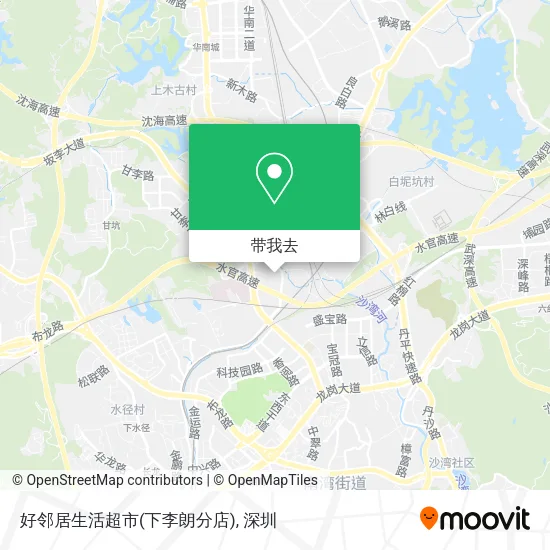 好邻居生活超市(下李朗分店)地图