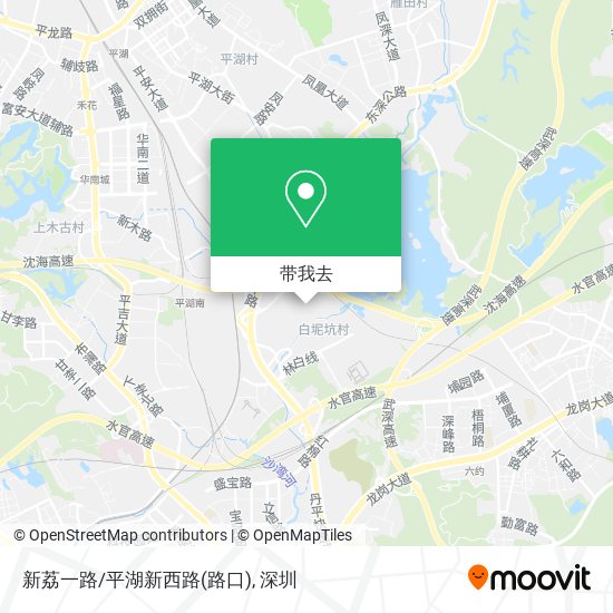 新荔一路/平湖新西路(路口)地图