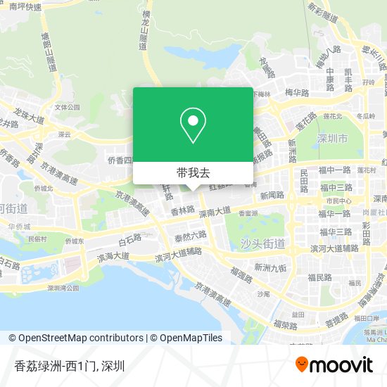 香荔绿洲-西1门地图