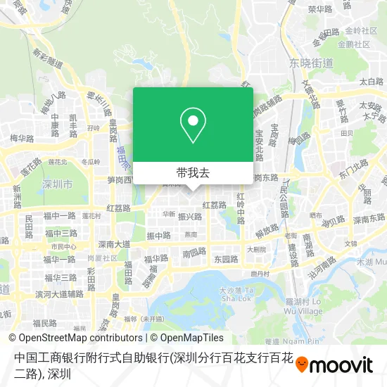 中国工商银行附行式自助银行(深圳分行百花支行百花二路)地图