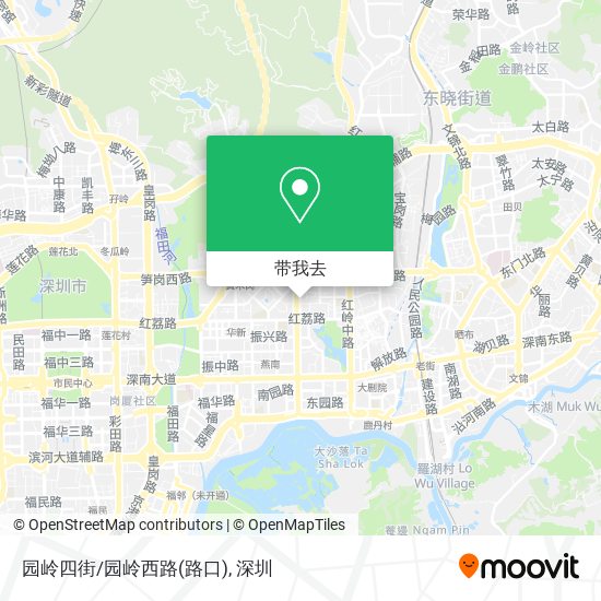 园岭四街/园岭西路(路口)地图