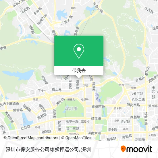 深圳市保安服务公司雄狮押运公司地图