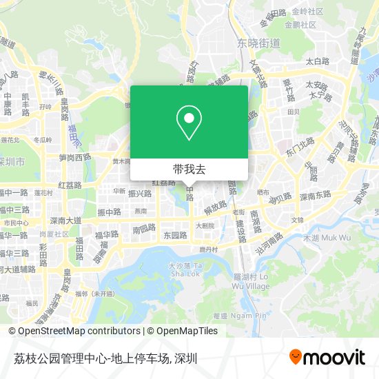 荔枝公园管理中心-地上停车场地图