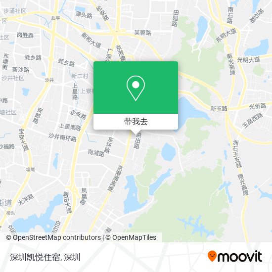 深圳凯悦住宿地图