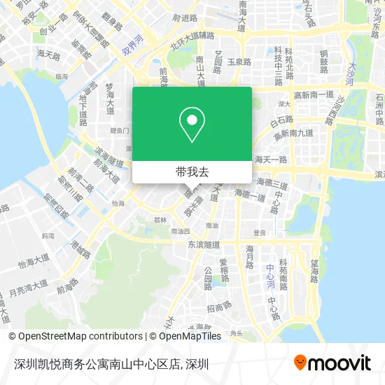 深圳凯悦商务公寓南山中心区店地图