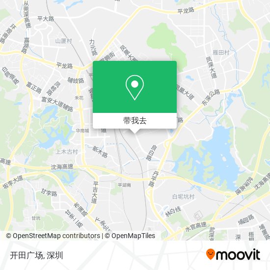 开田广场地图