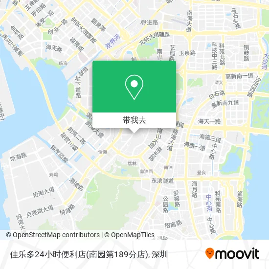 佳乐多24小时便利店(南园第189分店)地图