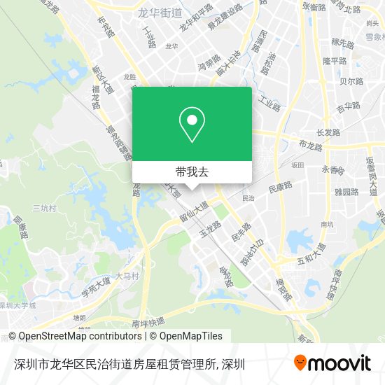 深圳市龙华区民治街道房屋租赁管理所地图