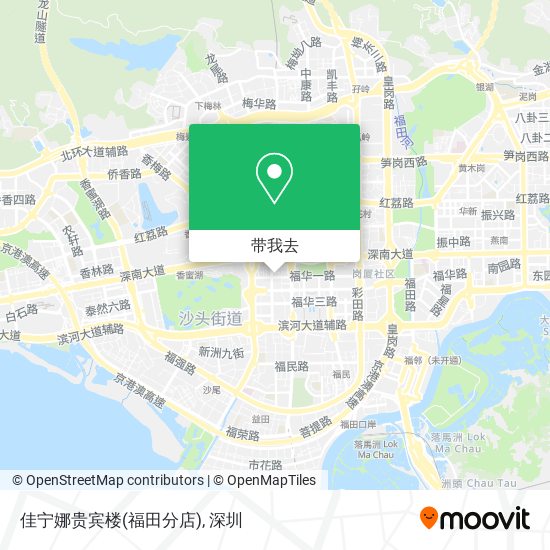 佳宁娜贵宾楼(福田分店)地图
