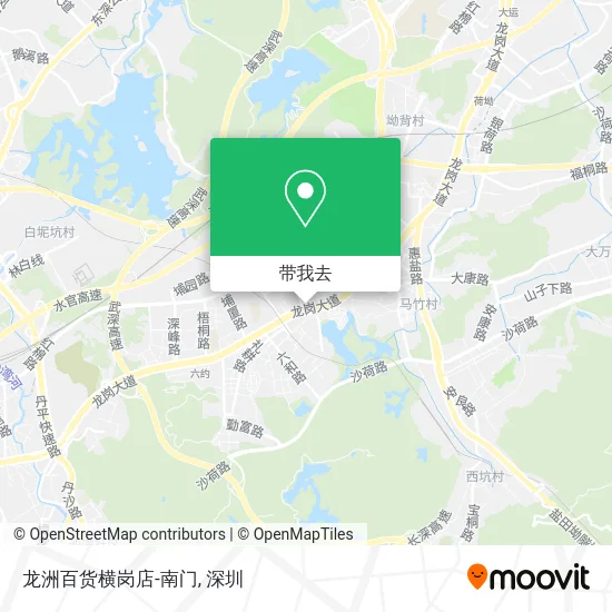 龙洲百货横岗店-南门地图