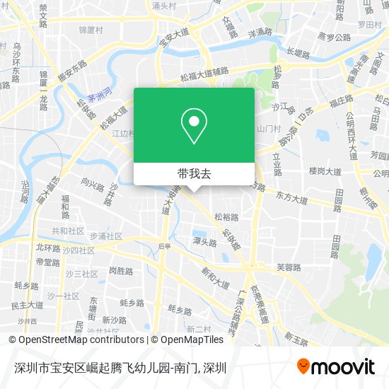 深圳市宝安区崛起腾飞幼儿园-南门地图