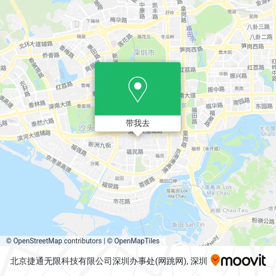 北京捷通无限科技有限公司深圳办事处(网跳网)地图