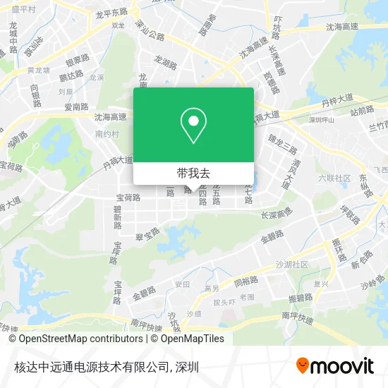 核达中远通电源技术有限公司地图