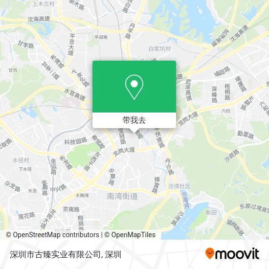 深圳市古臻实业有限公司地图