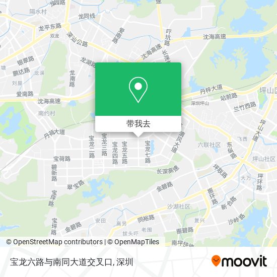 宝龙六路与南同大道交叉口地图