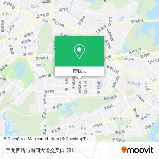 宝龙四路与南同大道交叉口地图