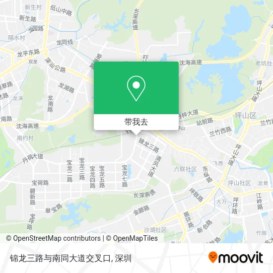 锦龙三路与南同大道交叉口地图