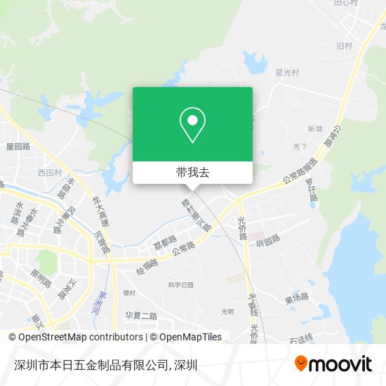 深圳市本日五金制品有限公司地图