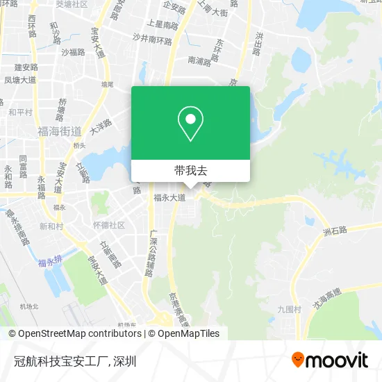 冠航科技宝安工厂地图