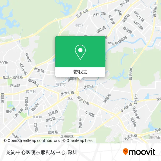 龙岗中心医院被服配送中心地图