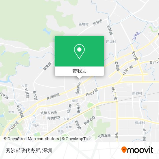 秀沙邮政代办所地图