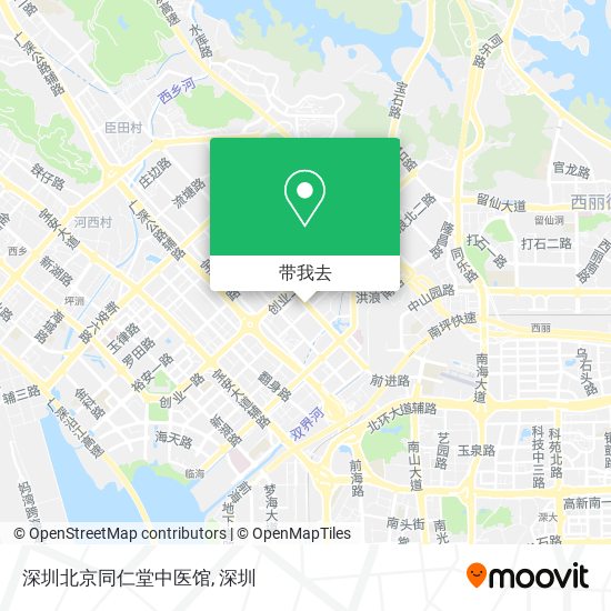 深圳北京同仁堂中医馆地图