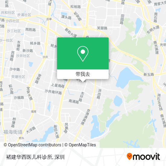 褚建华西医儿科诊所地图