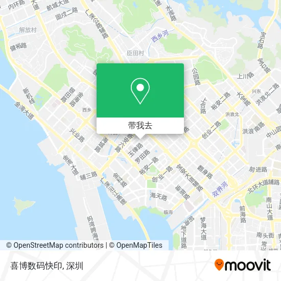 喜博数码快印地图