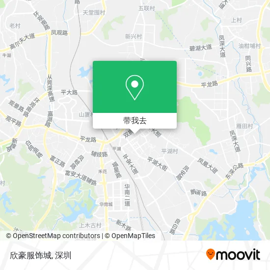 欣豪服饰城地图