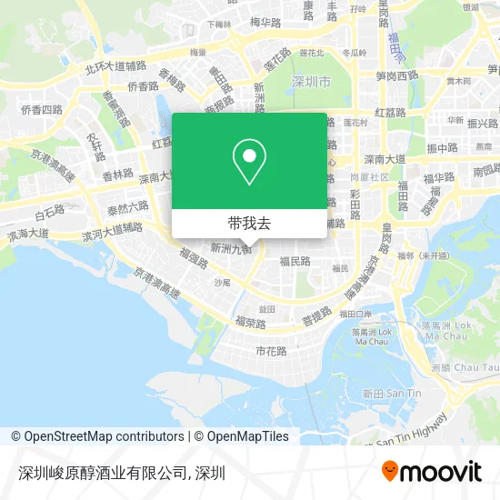 深圳峻原醇酒业有限公司地图