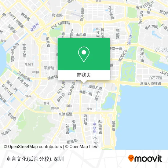 卓育文化(后海分校)地图