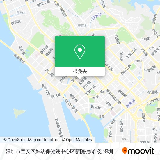 深圳市宝安区妇幼保健院中心区新院-急诊楼地图