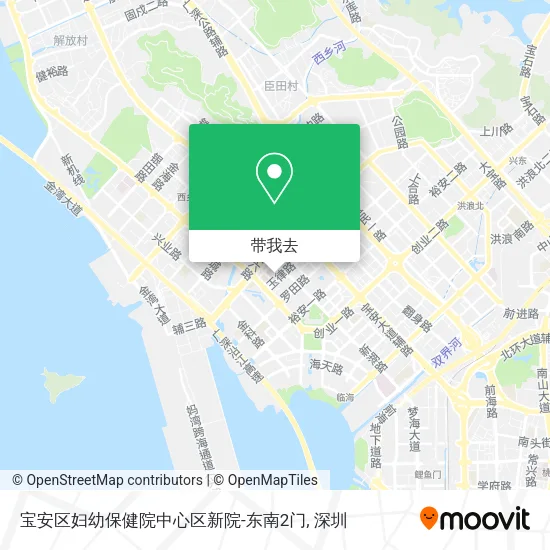 宝安区妇幼保健院中心区新院-东南2门地图