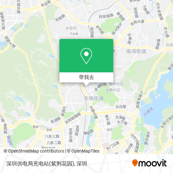 深圳供电局充电站(紫荆花园)地图