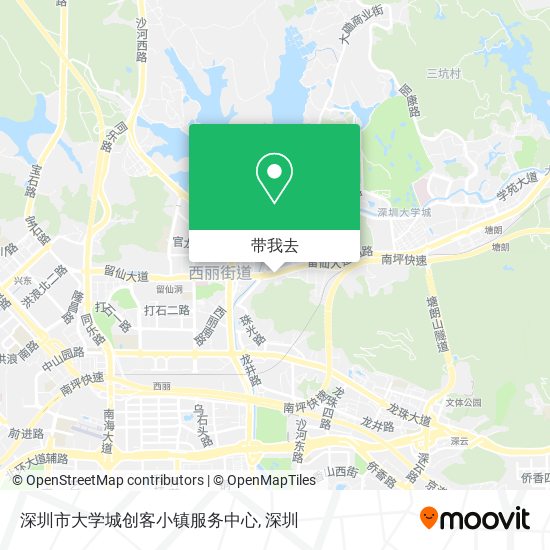 深圳市大学城创客小镇服务中心地图