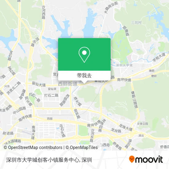 深圳市大学城创客小镇服务中心地图