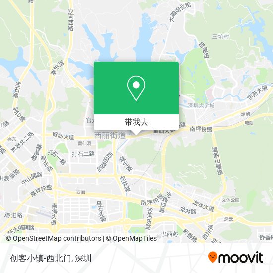 创客小镇-西北门地图