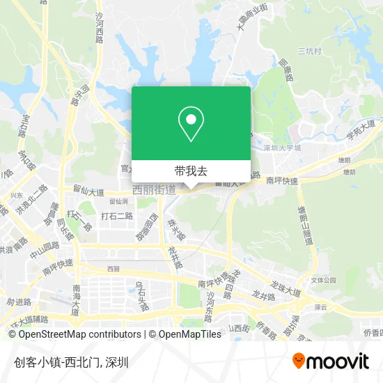 创客小镇-西北门地图