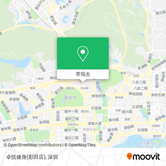 卓悦健身(彩田店)地图