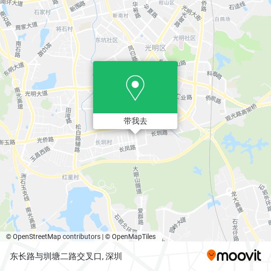 东长路与圳塘二路交叉口地图