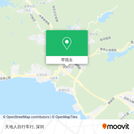 天地人自行车行地图