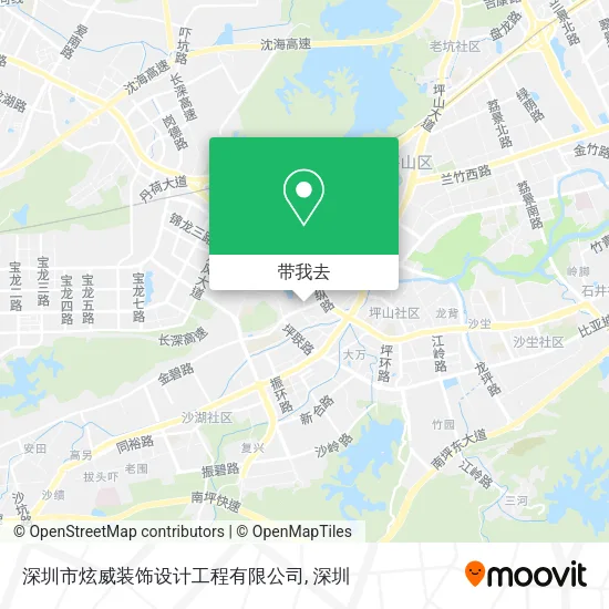 深圳市炫威装饰设计工程有限公司地图