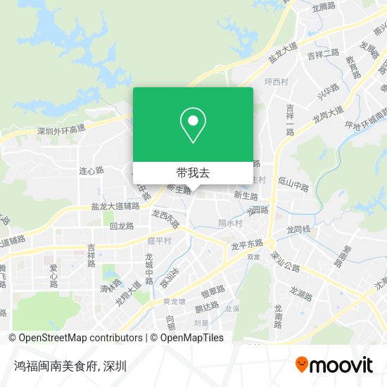 鸿福闽南美食府地图