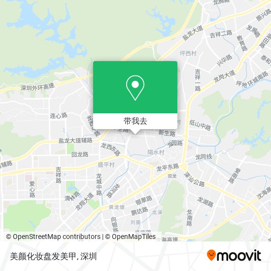 美颜化妆盘发美甲地图
