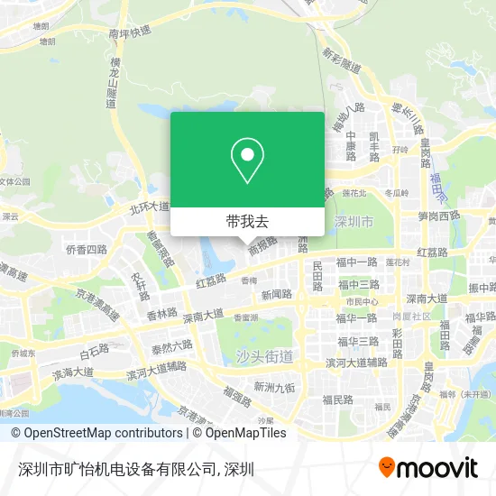 深圳市旷怡机电设备有限公司地图