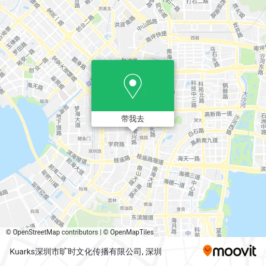 Kuarks深圳市旷时文化传播有限公司地图