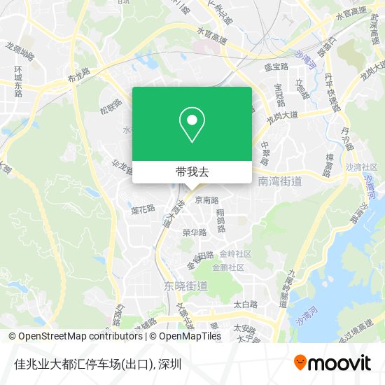 佳兆业大都汇停车场(出口)地图